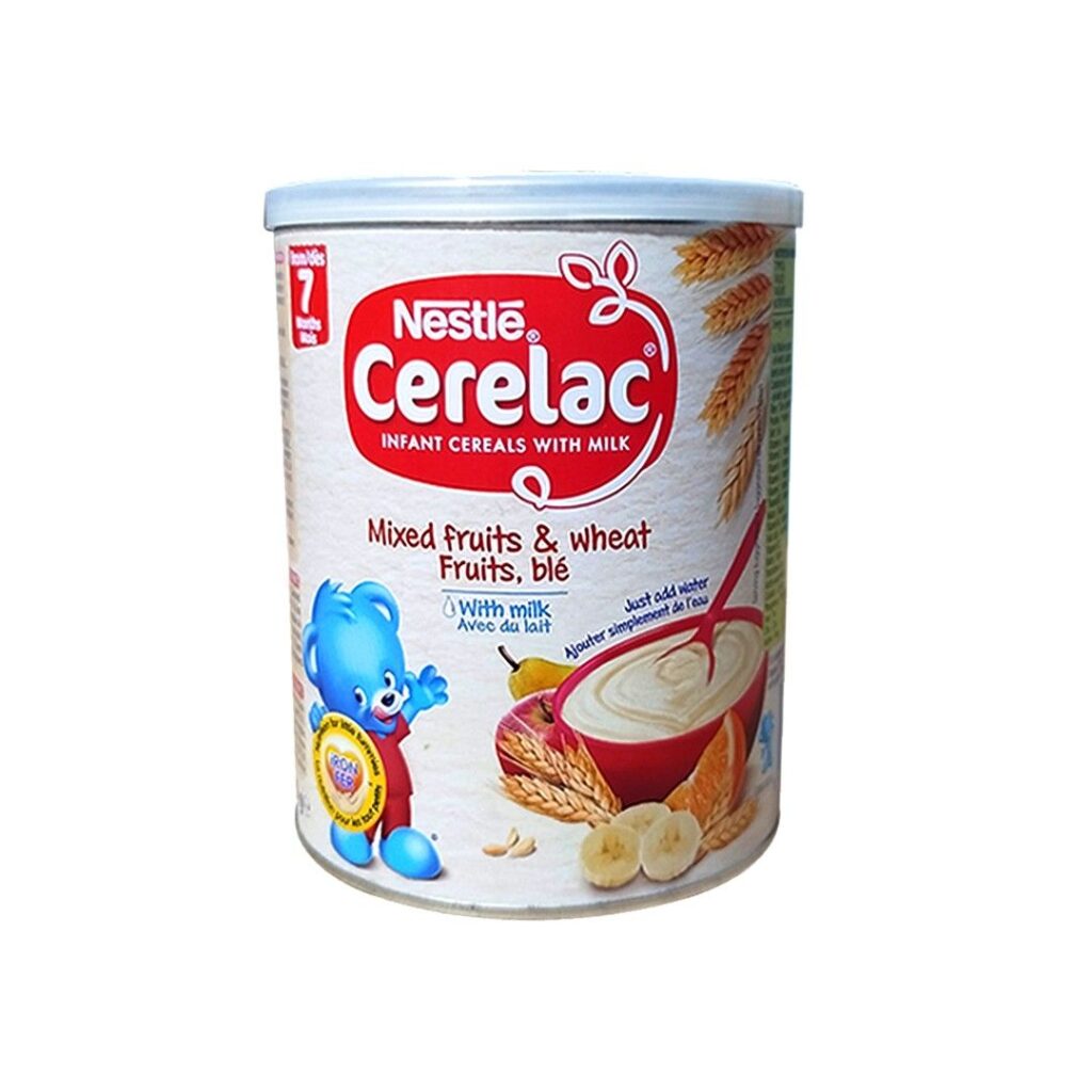 Nutrition Facts 100g CERELAC Mixed Fruits Baby Cereal, For