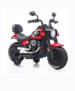 Rechargeable Ride-On Bike with Music, Headlight & Support Wheels