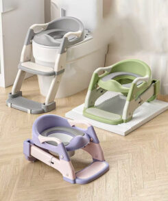 Kids Potty Training Seat with Ladder – Safe, Foldable & Adjustable